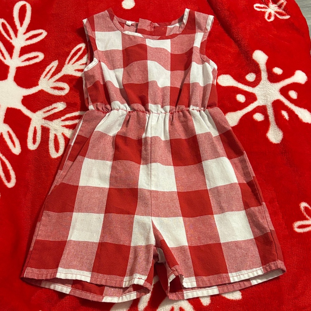 Checkered Romper